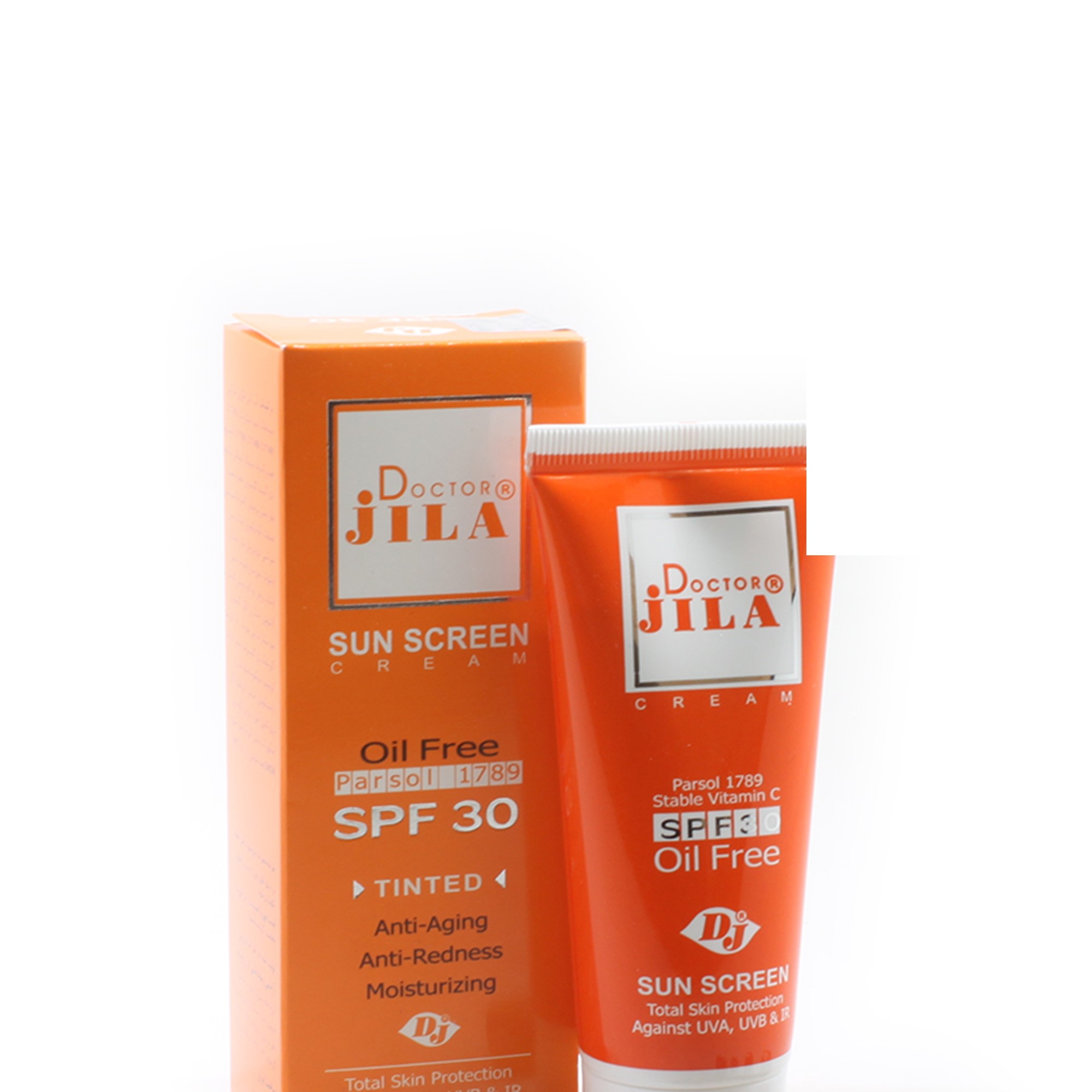 کرم ضدآفتاب رنگی فاقد چربی SPF60 دکتر ژیلا